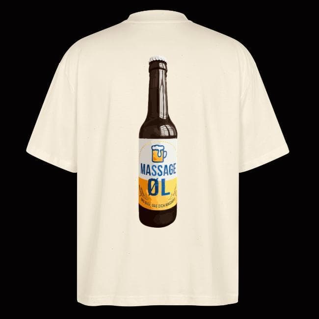 MASSAGE ØL – Oversized Unisex Shirt
